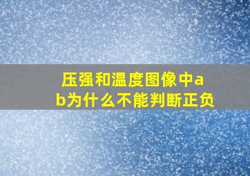 压强和温度图像中a b为什么不能判断正负